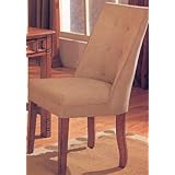Desk Chair in Beige Microfiber