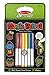 Melissa & Doug On the Go Magic Velvet Pattern-Reveal Sticker Book - 100+ Stickers, 6 Markers