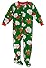 Little Boys Cute Christmas Santa Claus Footed Onesie, Toddlers Size 3T