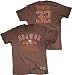 Reebok Jim Brown Cleveland Browns Brown Vintage 2-Sided Players Tee Shirt (M=40)