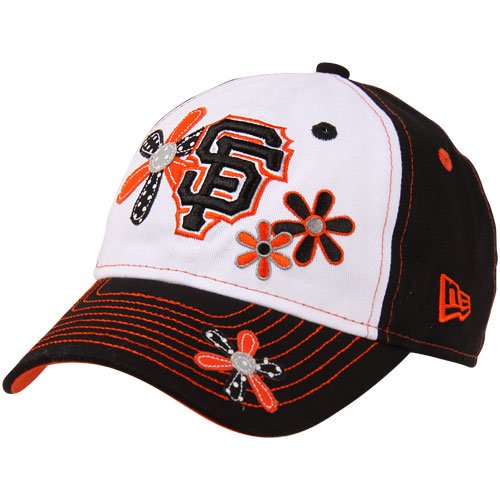 New Era San Francisco Giants Preschool Girls' Daisy Dots Hat - Black-White