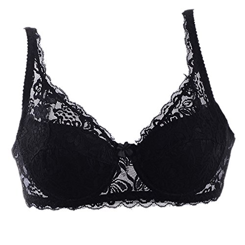 Daxin Women Sexy Underwire Bra Push Up Lace Sheer 32 34 36 38 40B