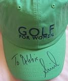 Annika Sorenstam autographed Golf for Women cap (personalized to Debbie)