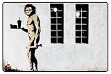 BANKSY FAST FOOD CAVEMAN CAR AIR FRESHENER