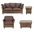 Antigua Large 2 Seater Sofa Armchair Tables Set