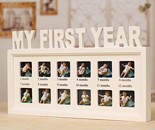 White color home decoration Creative Baby's First Year Picture Frame Hanging Decorative Photo Frame ku?e kuhinja dekor