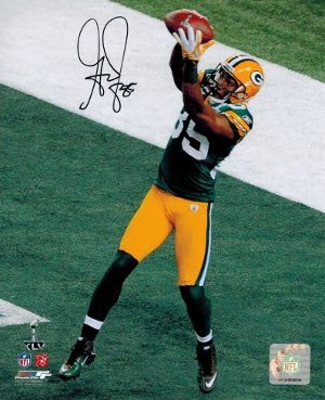 Greg Jennings Autographed/Hand Signed Green Bay Packers 8x10 Photo (SB XLV)