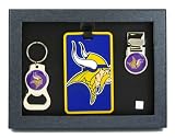 Minnesota Vikings - NFL Bottle Opener Key Ring, Luggage Tag, Money Clip Gift Set