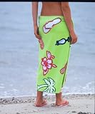 Review Alki'i  / Funky Toes in the Sand Oversized Beach Towel, Apple