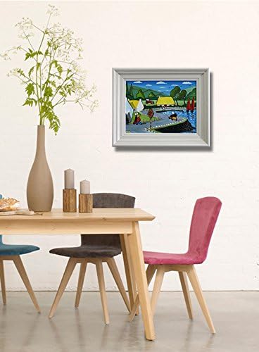 A Sharp Corner! - Original Oil Painting Framed- by Mikey Roberts, Art from Ireland (FREE WORLDWIDE SHIPPING)