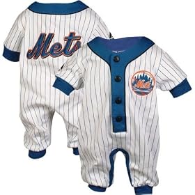New York Mets Pinstriped Romper