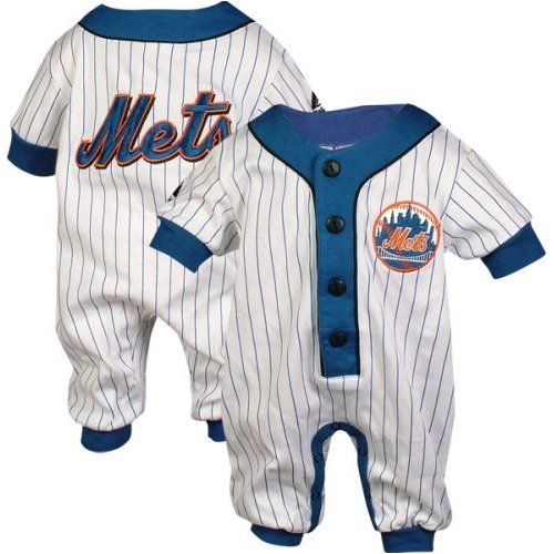 New York Mets Pinstriped Romper  Size= 3   6 Months