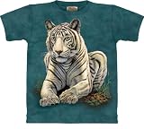 The Mountain White Tiger Gaze Short Sleeve Tee T-shirt