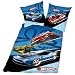 Spielwaren : Herding 449236050 - Hot Wheels Bettwäsche, 80/80 und 135/200 cm