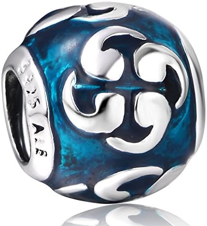 You Choose Multi-Selection Silver Charms Pendents Beads Fits Pandora &amp; Similar Bracelets (Zen Blue)