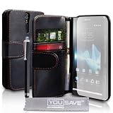 Sony Ericsson Xperia S Accessory Pack Black PU Leather Wallet Case Cover With Stylus Pen Screen Protector Film And Grey Micro-Fibre Polishing Clothby Sony Ericsson