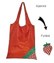 Strawberry reusable foldabe shopping bag