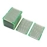 両面PCBボード，SODIAL(R) 25ｘ両面プロトボードプロトタイプPCBボード 4cm x 6cm