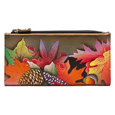 Amazon.com: Anuschka Two Fold Wallet, Fall F