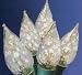 Set Of 70 Flame Tip C5 Clear GE Constant On Christmas Lights - Green Wire