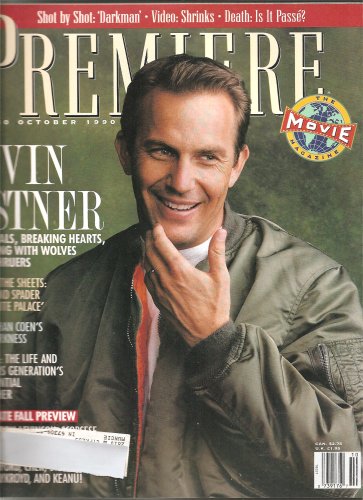 Premiere Magazine October 1990 Kevin Costner Cover and Feature