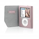 Belkin F8Z267-PNK Leather Folio for iPod Nano 3rd Generation -Video (Pink)