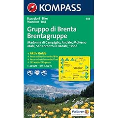 Gruppo di Brenta, Madonna di Campiglio, Andalo, Molveno: Escursioni / Bike. Wandern / Rad. GPS-genau. 1:25.000