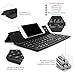 Motoraux Foldable Keyboard - Ultra-Slim Wireless Bluetooth Portable Pocket Keyboard with Kickstand, Universally Compatible with Ipad / Android Tablet / Smart Phone of iOS / Android / Windows Systems