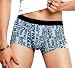Gunze Men's Body Wild Low Rise Sporty Boxer Brief with Premium Stretch Fiber in Saxe (Made in Japan) (Large)