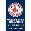 Boston Red Sox MLB Applique Banner Flag (44"x28") (Champions)