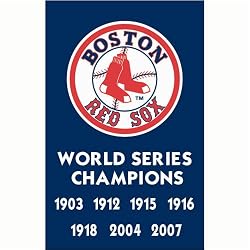 Boston Red Sox MLB Applique Banner Flag (44"x28") (Champions)