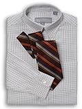 Boy's Tattersall Check Dress Shirt