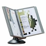 Durable Sherpa Motion 10-Panel Desktop Reference System, Gray (DBL5539-37)