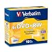 Verbatim 94839 4.7 GB 1x- 4x ReWritable Disc DVD+RW, 10-Disc Slim Jewel Case