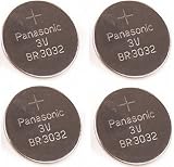 Panasonic ** BR3032 ** 3V Coin Cell Batteries ** 4 PIECES