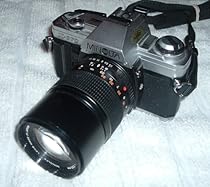 Minolta X-370 film camera SLR with lens