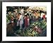 Fruit Including Bananas for Sale in the Market, Bhuj, Kutch District, Gujarat State, India Collections Framed Art Poster Print by John Henry Claude Wilson, 31x25