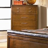 Langley Chest In Brown Oak Finish by Coaster Furniture
