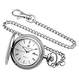 IMAGE OF Charles-Hubert, Paris Stainless Steel Quartz Pocket Watch