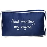 Just Resting My Eyes Pillow - Navy