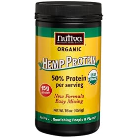 Nutiva Organic Hemp Protein-50% per Serving, 16-Ounce Bottle