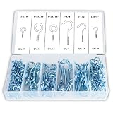 Ansen Tools AN-219 Eye Bolt and Eye Hook Assortment, 151-Piece