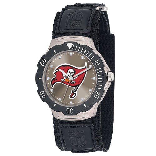 NFL Men's FDV-TB Agent Series Tampa Bay Buccaneers Velcro Watch