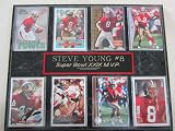 San Francisco 49ers Steve Young 8 Card Plaque