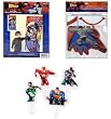 Batman Super Hero Party Kit - Banner, Game and 24 Cupcake Picks