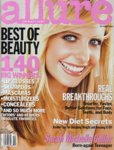 Allure Magazine Sarah Michelle Gellar October 2004 Issue