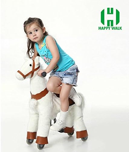 HI CE Mechanical Walking Horse Mechanical Riding Horse Mechanical Horse Toys Kid Riding Horse Toy On Wheels (3-8 Years)