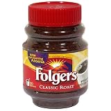 Folgers Classic Roast Instant Coffee, 8-Ounce Jar (Pack of 6)
