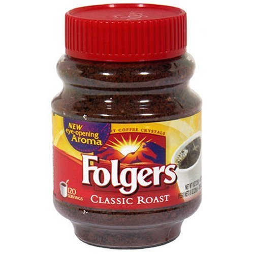 Folgers Classic Roast Instant Coffee 8-Ounce Jars Pack of 6B001FA1KNK 