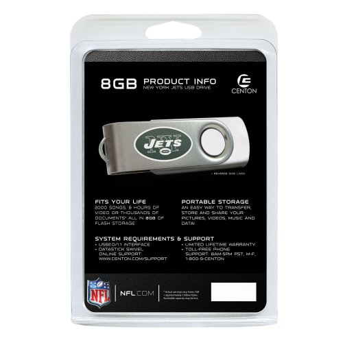   Datastick New York Jets Jets Drive Edition Swivelflash